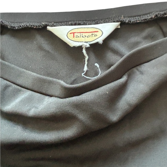 2/$30 Talbots Women's Black Luxe Ponte A-line Midi Skirt - Picture 3 of 3